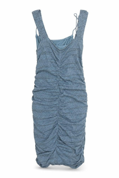 Zara Womens Blue Acrylic Bodycon Size S V-Neck Pullover