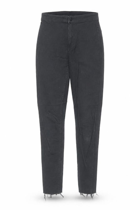 H&M Womens Black Cotton Skinny Jeans Size 6 Regular Zip