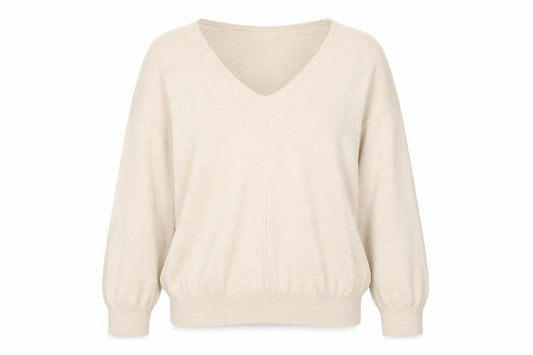 Damart Womens Pink V-Neck Nylon Pullover Jumper Size 10