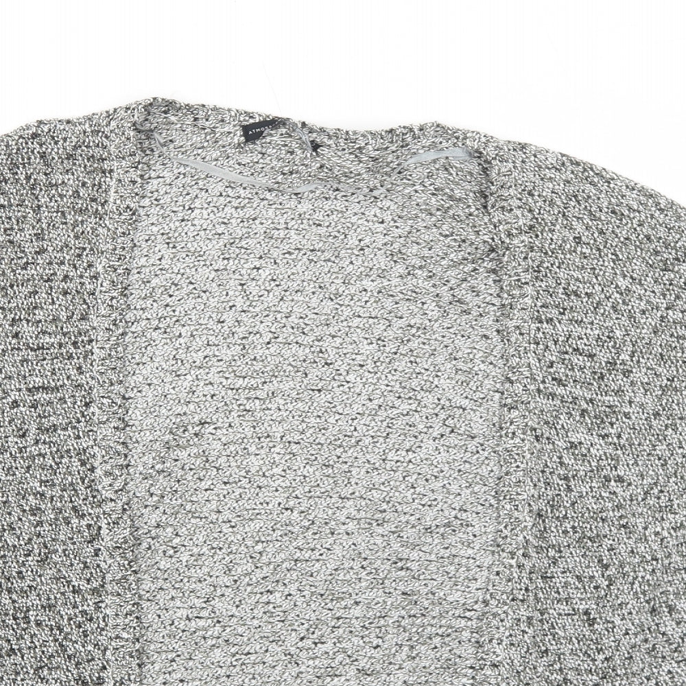 Atmosphere Womens Grey V-Neck Acrylic Cardigan Jumper Size S