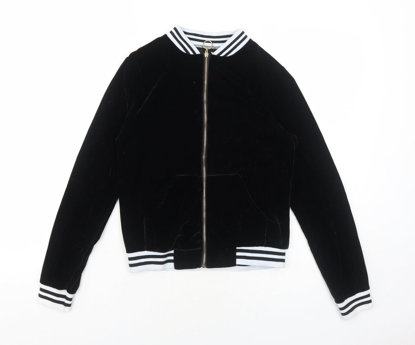 Preworn Womens Black Jacket Size S Zip