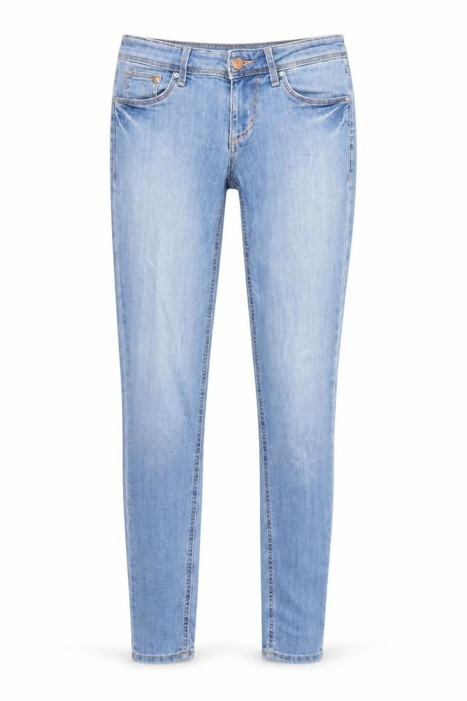 H&M Womens Blue Cotton Skinny Jeans Size 6 L32 in Regular Zip
