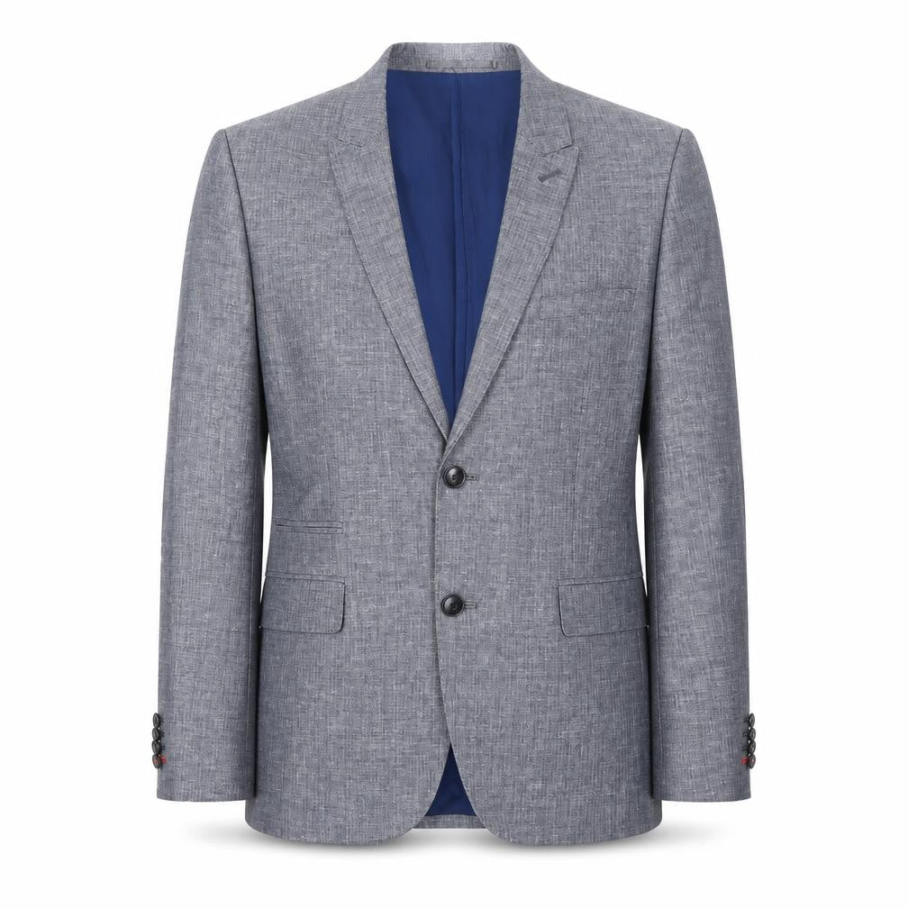 H&M Mens Blue Polyester Jacket Suit Jacket Size 36 Regular