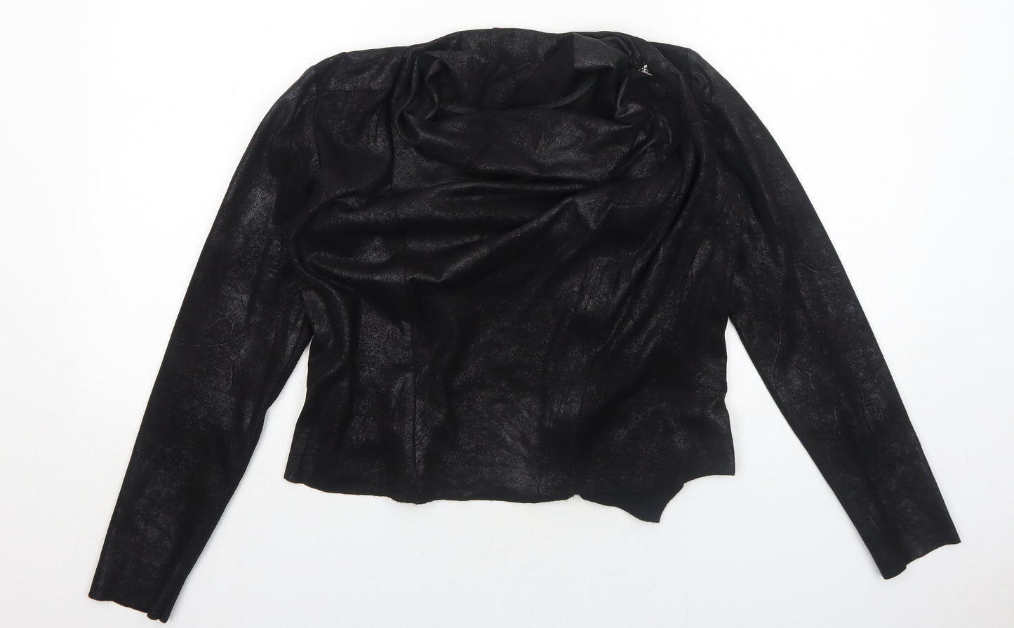 Selection Womens Black Jacket Size 8 Zip