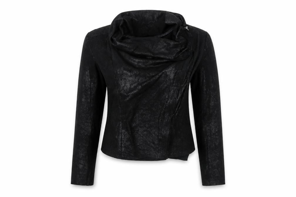 Selection Womens Black Jacket Size 8 Zip