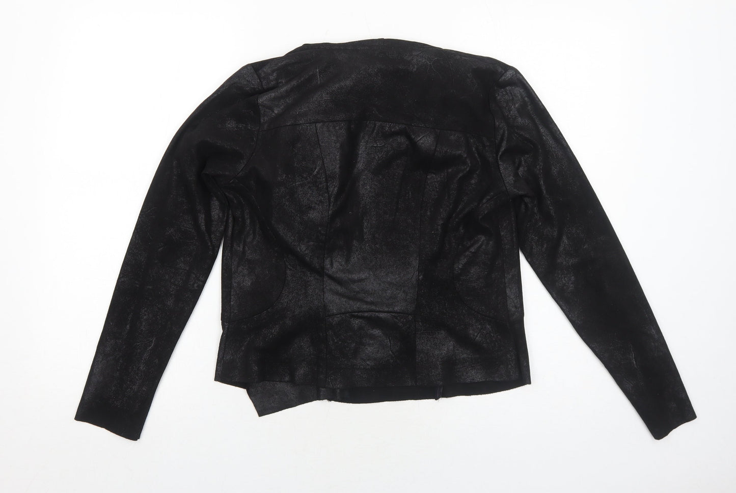 Selection Womens Black Jacket Size 8 Zip