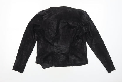 Selection Womens Black Jacket Size 8 Zip
