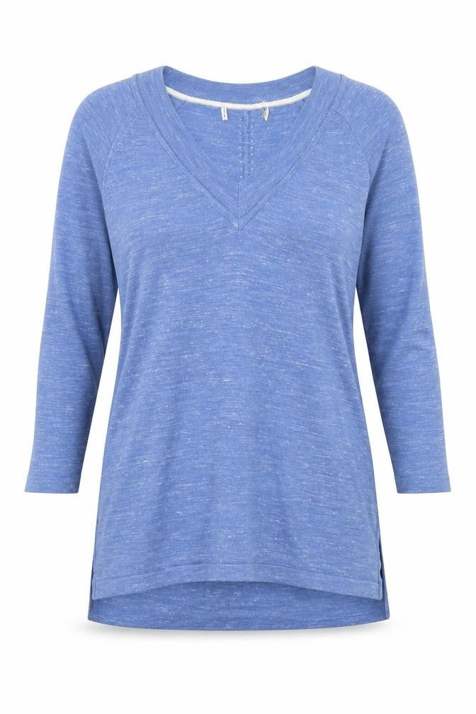 NEXT Womens Blue V-Neck Acrylic Pullover Jumper Size 8