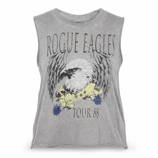 ASOS Womens Grey Cotton Basic Tank Size 8 Round Neck - Rogue Eagles