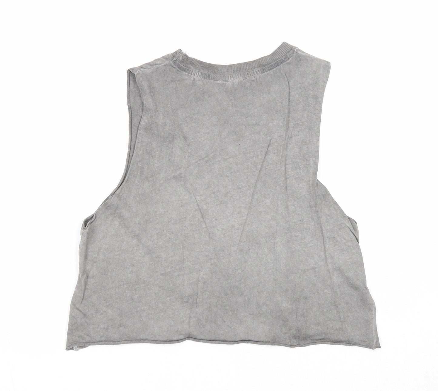 ASOS Womens Grey Cotton Basic Tank Size 8 Round Neck - Rogue Eagles