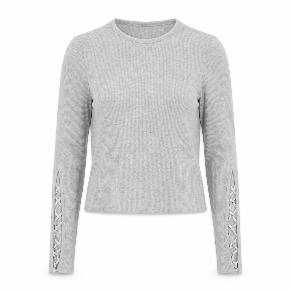Topshop Womens Grey Round Neck Polyester Pullover Jumper Size 10