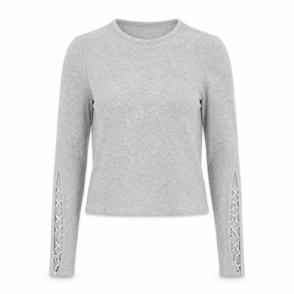 Topshop Womens Grey Round Neck Polyester Pullover Jumper Size 10