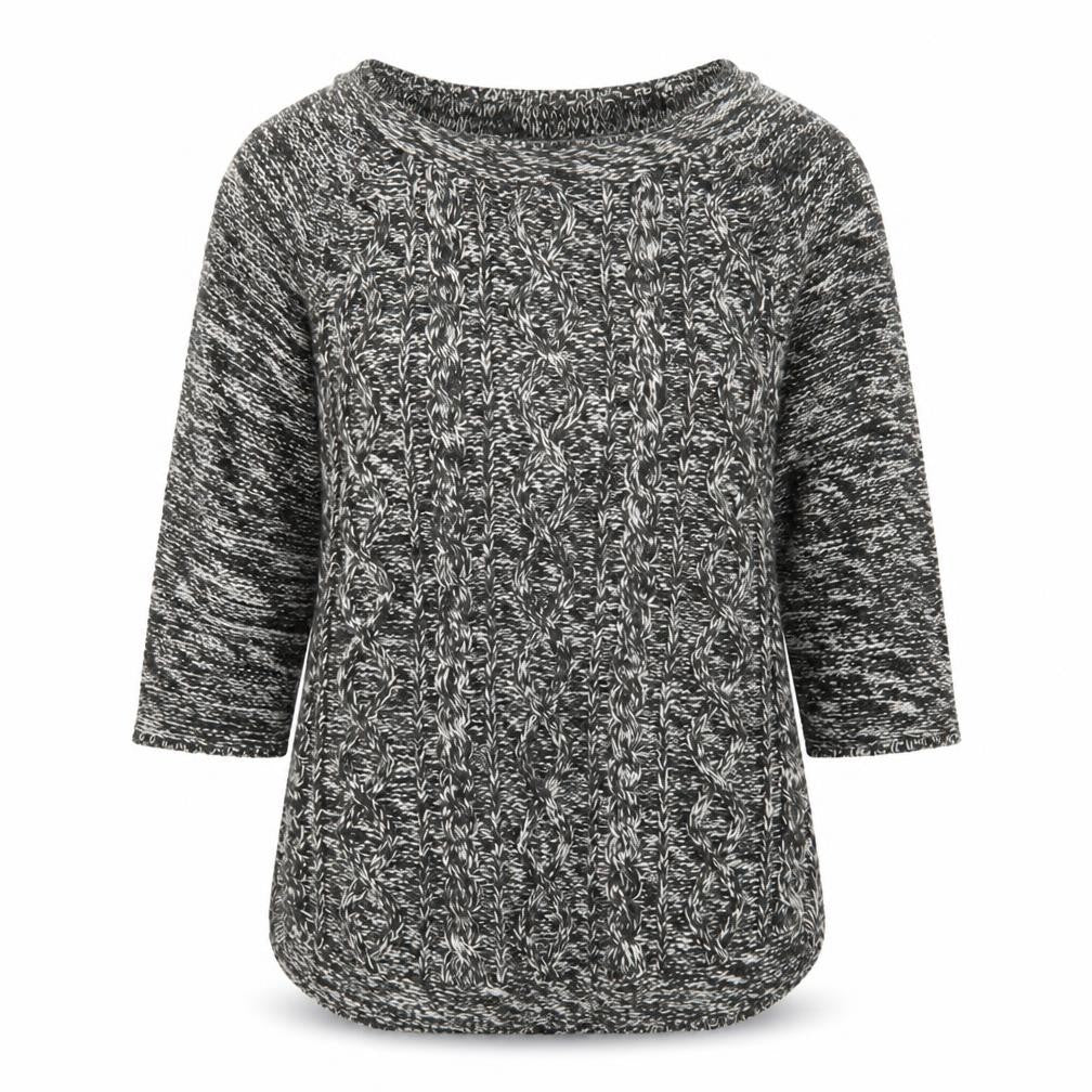 Red tag Womens Black Round Neck Acrylic Pullover Jumper Size 10