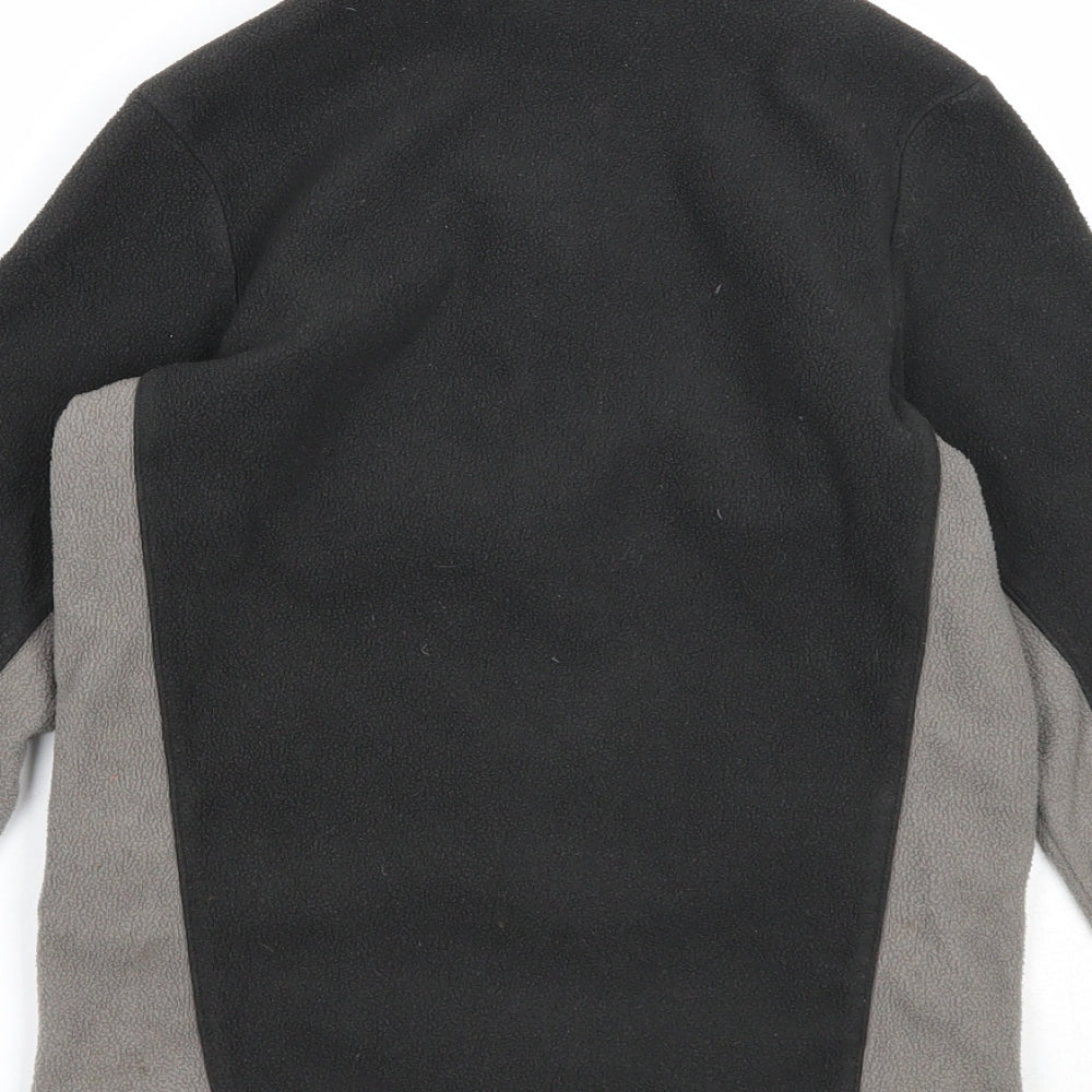 Quechua Boys Grey Geometric Jacket Size 10 Years Zip