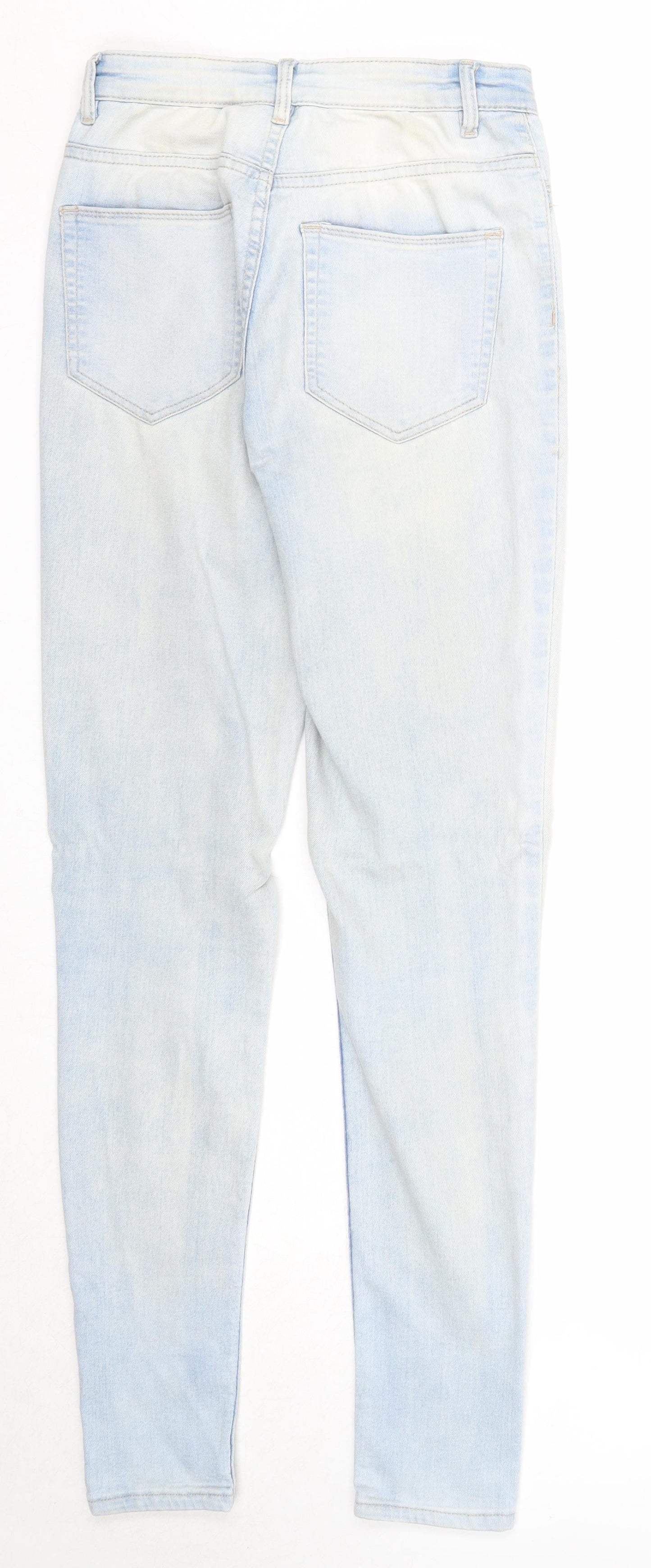 Divided Womens Blue Cotton Skinny Jeans Size 10 Regular Zip