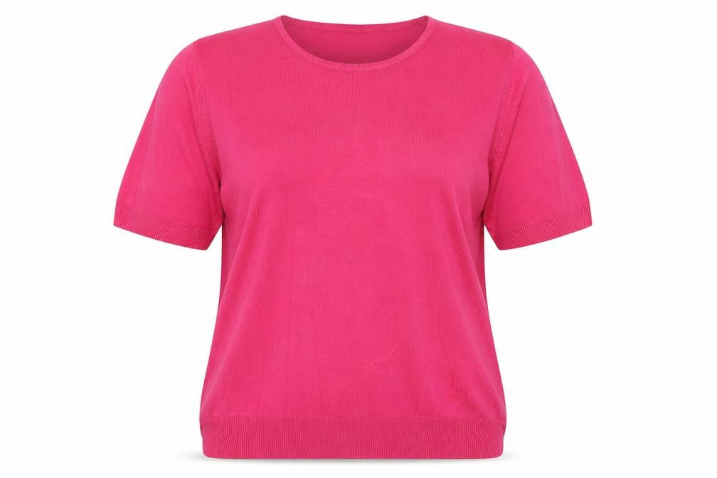 Marks & Spencer Womens Pink Boat Neck Acrylic Pullover Jumper Size 16
