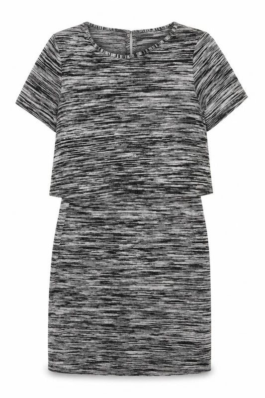 New Look Womens Grey Viscose A-Line Size 8 Round Neck Pullover