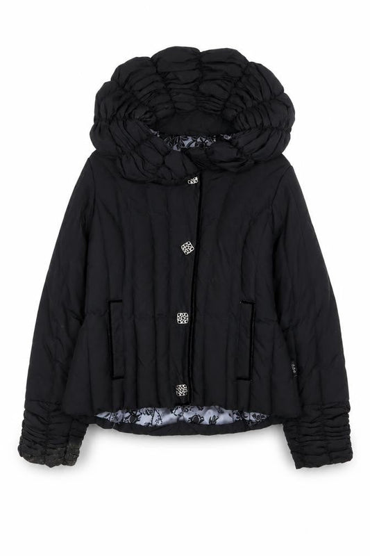 Per Una Womens Black Quilted Jacket Size S Zip