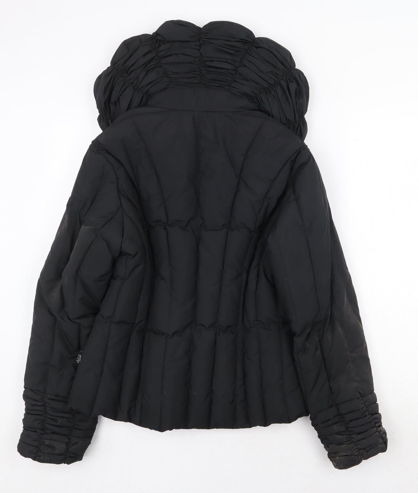 Per Una Womens Black Quilted Jacket Size S Zip