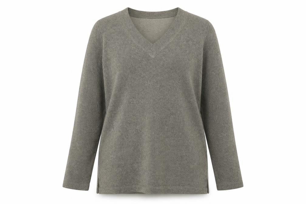 BHS Womens Green V-Neck Polyester Pullover Jumper Size 14