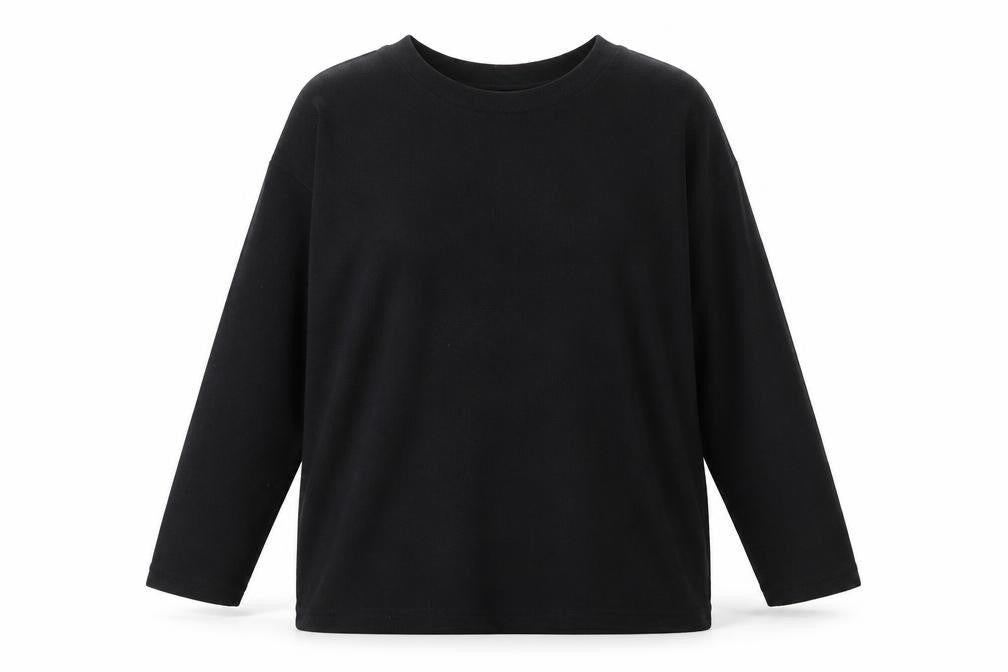 Donna Lewis Womens Black Polyester Basic T-Shirt Size 2XL Crew Neck