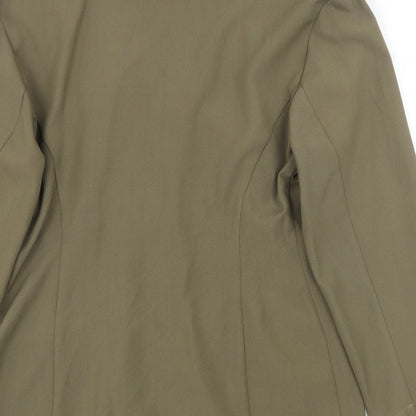 Gallery Womens Green Jacket Blazer Size 12 Button