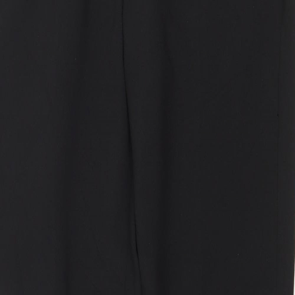 Select Womens Black Polyester Capri Trousers Size 8 Regular Zip