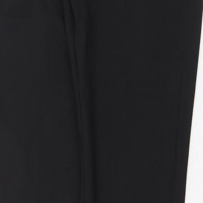 Select Womens Black Polyester Capri Trousers Size 8 Regular Zip
