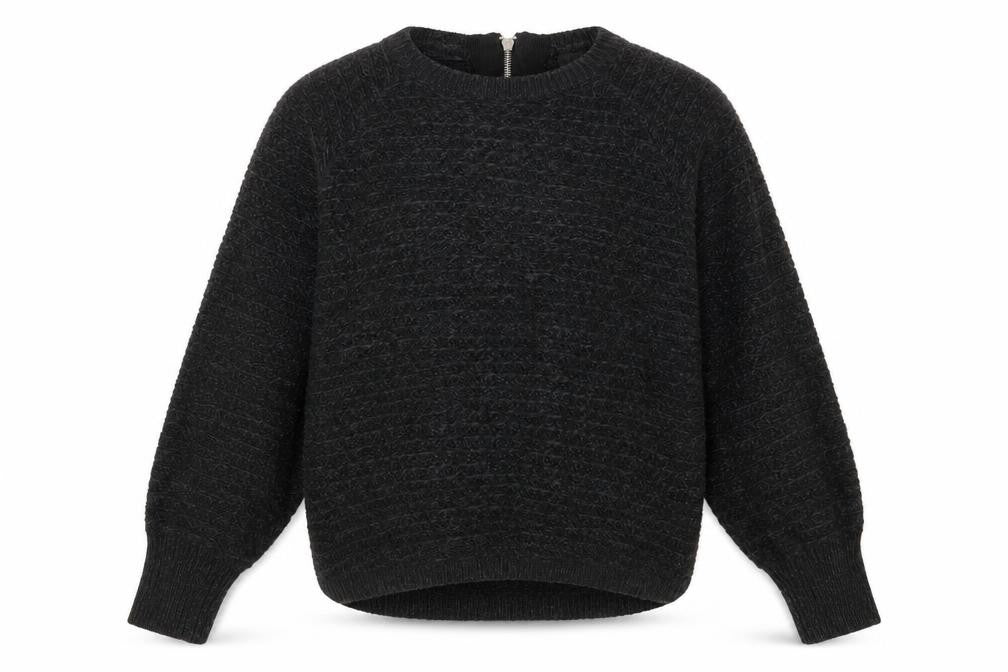 Golddigga Womens Black Round Neck Acrylic Pullover Jumper Size 8