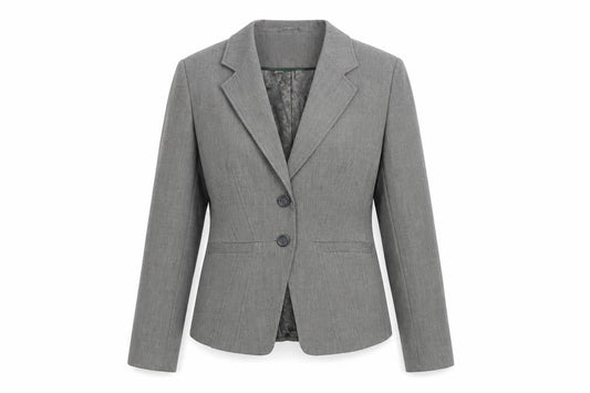 George Womens Grey Polyester Jacket Blazer Size 10