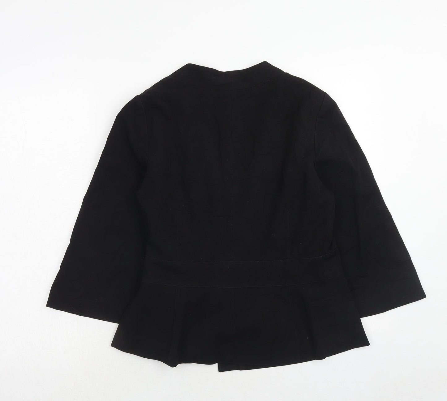 H&M Womens Black Jacket Size 10 Tie - Tie Side