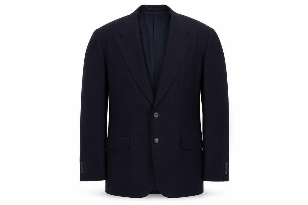 ShiQi Mens Blue Wool Jacket Suit Jacket Size 36 Regular