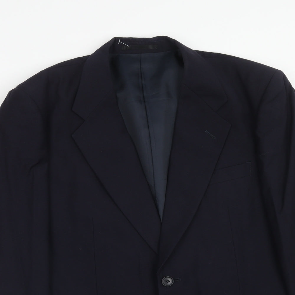 ShiQi Mens Blue Wool Jacket Suit Jacket Size 36 Regular