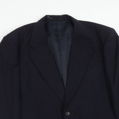 ShiQi Mens Blue Wool Jacket Suit Jacket Size 36 Regular