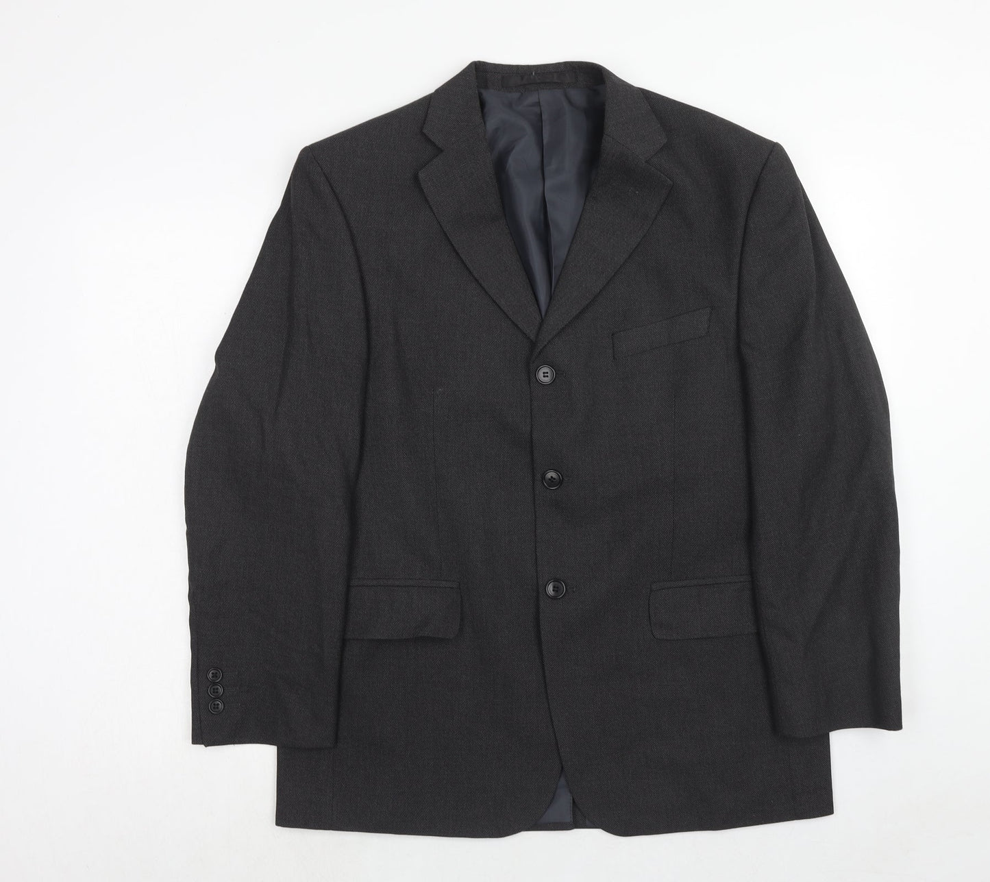 Marks and Spencer Mens Grey Polyester Jacket Suit Jacket Size 40 Regular