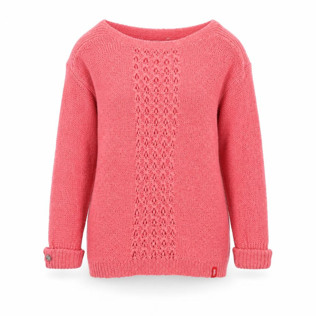 EDC Womens Pink Round Neck Cotton Pullover Jumper Size S