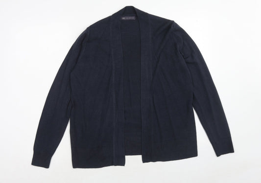 Marks and Spencer Womens Blue V-Neck Acrylic Cardigan Jumper Size M