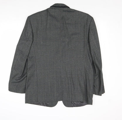 James Barry Mens Grey Wool Jacket Suit Jacket Size 42 Regular