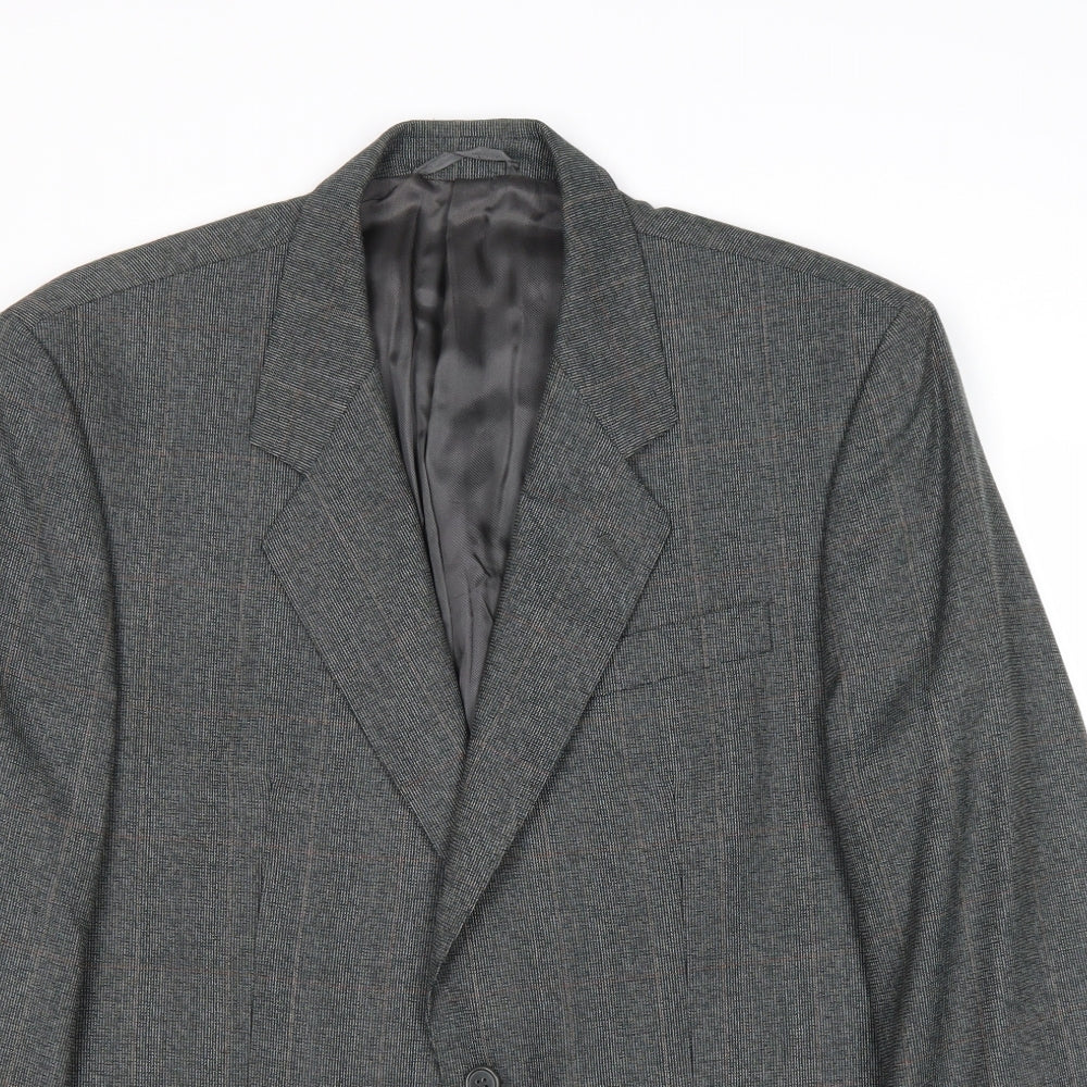 James Barry Mens Grey Wool Jacket Suit Jacket Size 42 Regular