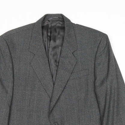 James Barry Mens Grey Wool Jacket Suit Jacket Size 42 Regular