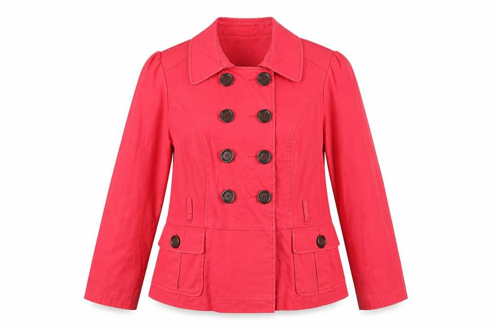 Marks & Spencer Womens Pink Jacket Size 16 Button