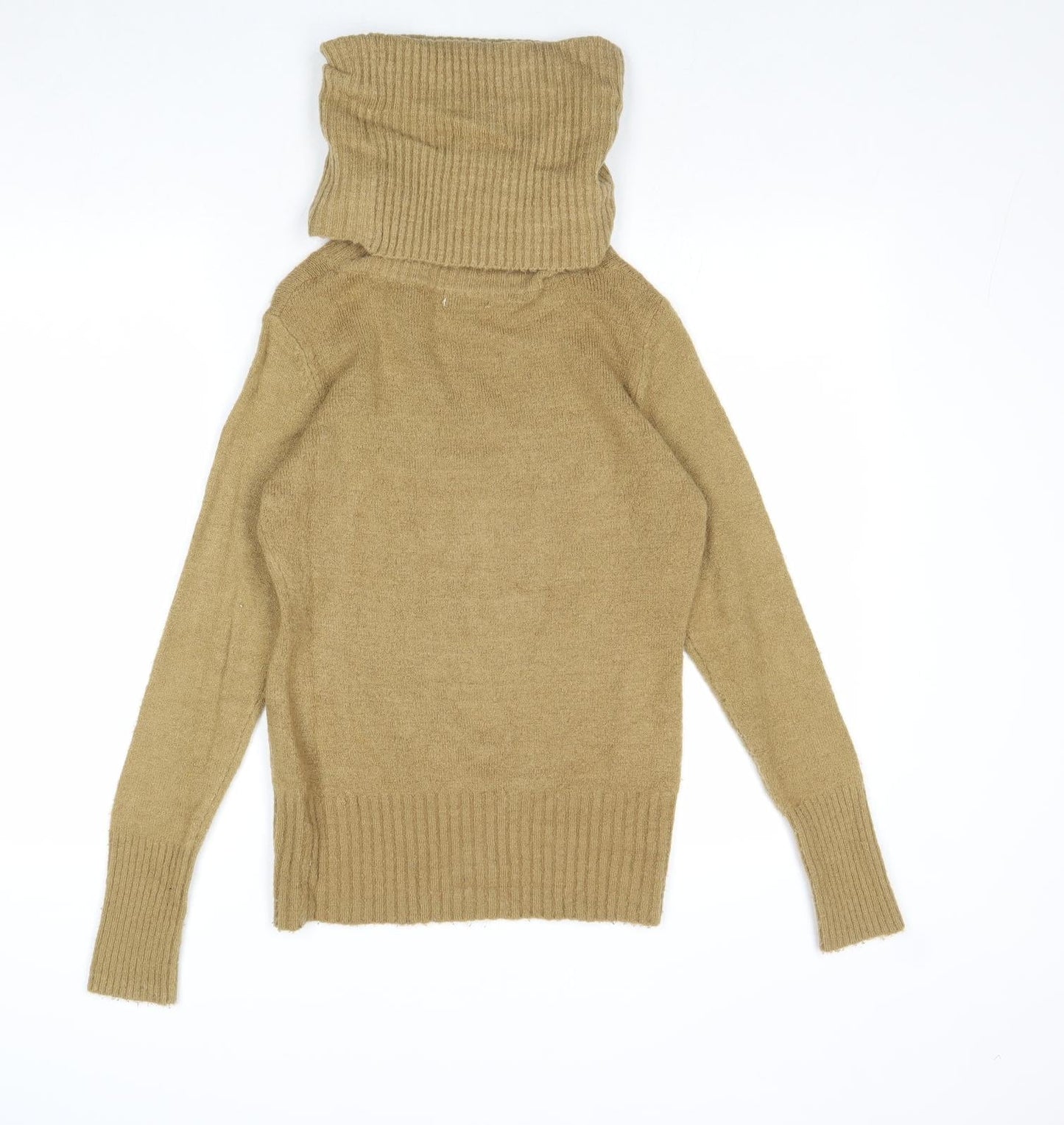 Sutherland Womens Brown Roll Neck Acrylic Pullover Jumper Size S - Size S-M