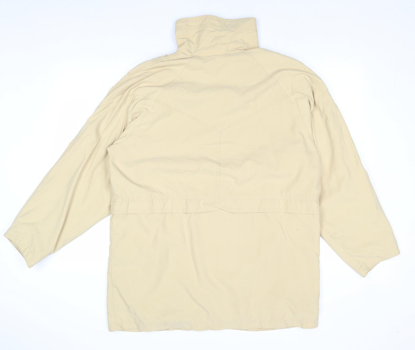 Nuage Womens Beige Pea Coat Coat Size 12 Zip