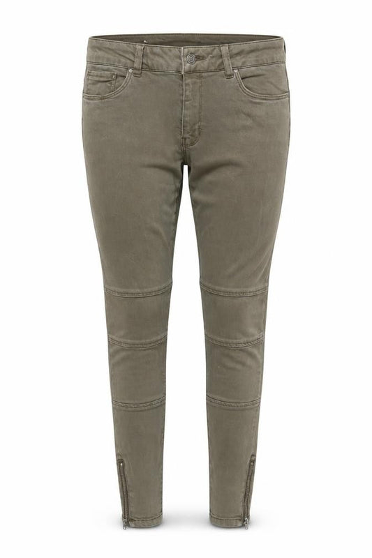 Vero Moda Womens Green Cotton Skinny Jeans Size 30 in Regular Zip