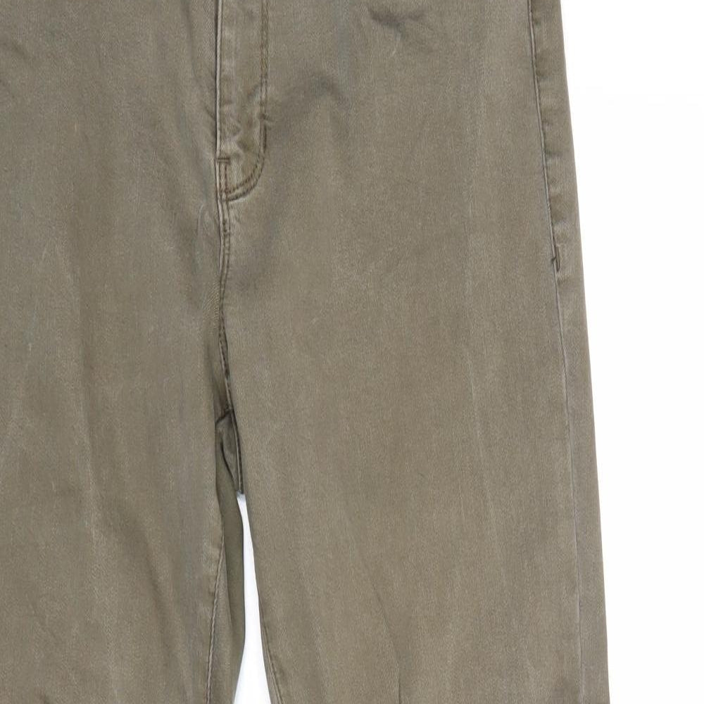 VERO MODA Womens Green Cotton Skinny Jeans Size 30 in Regular Zip