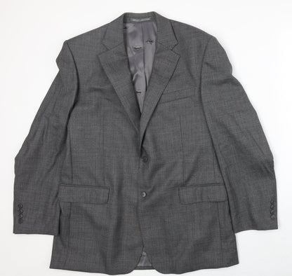Paul Costelloe Mens Grey Wool Jacket Suit Jacket Size 42 Regular