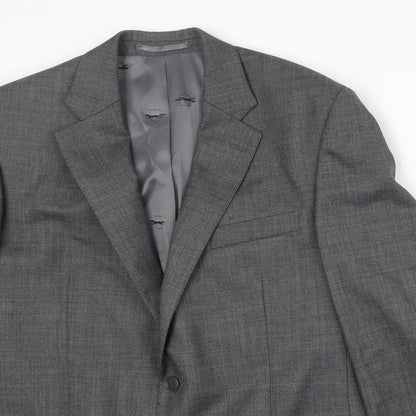 Paul Costelloe Mens Grey Wool Jacket Suit Jacket Size 42 Regular