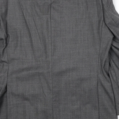 Paul Costelloe Mens Grey Wool Jacket Suit Jacket Size 42 Regular
