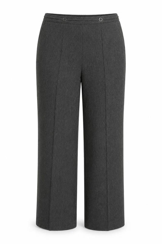 Bonmarché Womens Grey Polyester Trousers Size 14 Regular