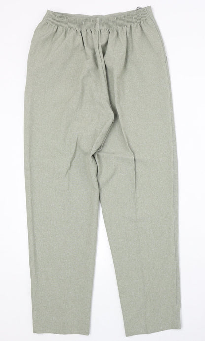 Classics Womens Grey Polyester Trousers Size 10 Regular